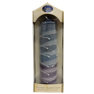 Picture of Safed Round Havdallah Candle Assorted Colors 8"